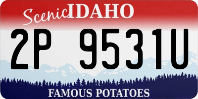 ID license plate 2P9531U