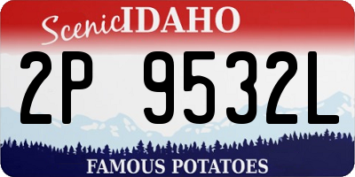 ID license plate 2P9532L