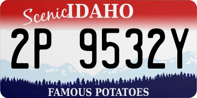 ID license plate 2P9532Y