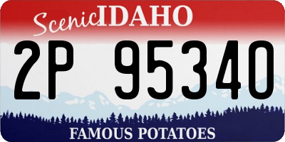 ID license plate 2P9534O