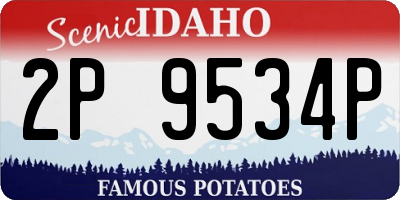 ID license plate 2P9534P