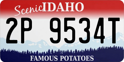 ID license plate 2P9534T