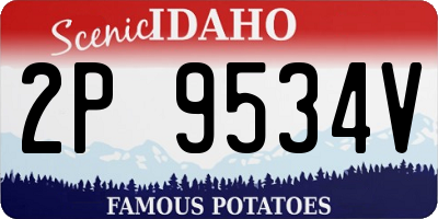 ID license plate 2P9534V