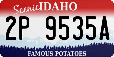 ID license plate 2P9535A