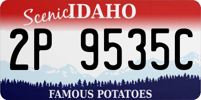 ID license plate 2P9535C