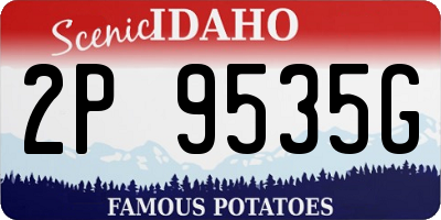 ID license plate 2P9535G