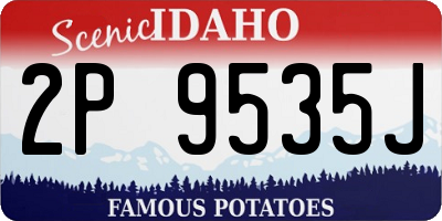 ID license plate 2P9535J
