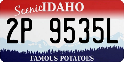 ID license plate 2P9535L