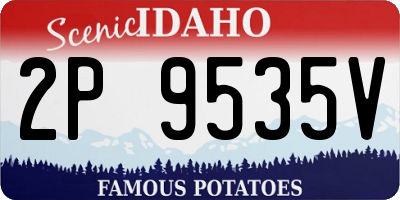 ID license plate 2P9535V
