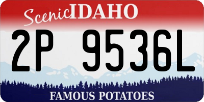 ID license plate 2P9536L