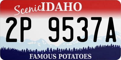 ID license plate 2P9537A