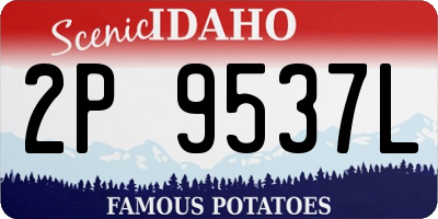 ID license plate 2P9537L