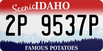 ID license plate 2P9537P