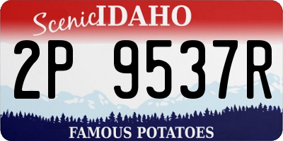 ID license plate 2P9537R