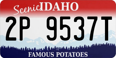 ID license plate 2P9537T