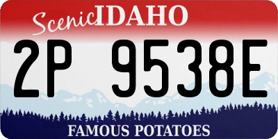 ID license plate 2P9538E