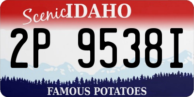 ID license plate 2P9538I