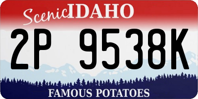 ID license plate 2P9538K