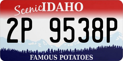 ID license plate 2P9538P