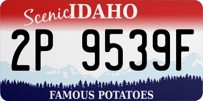 ID license plate 2P9539F