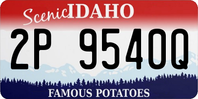 ID license plate 2P9540Q