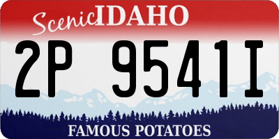 ID license plate 2P9541I