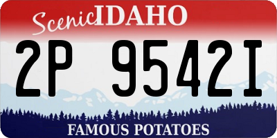ID license plate 2P9542I