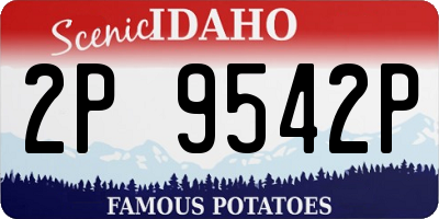ID license plate 2P9542P