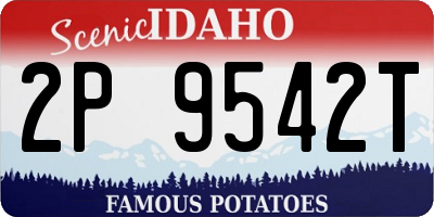 ID license plate 2P9542T