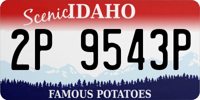 ID license plate 2P9543P