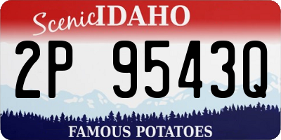ID license plate 2P9543Q