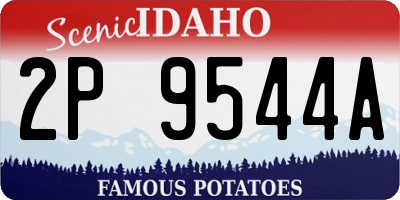 ID license plate 2P9544A