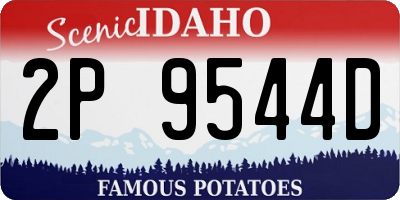 ID license plate 2P9544D