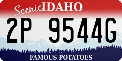 ID license plate 2P9544G