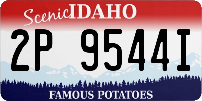 ID license plate 2P9544I