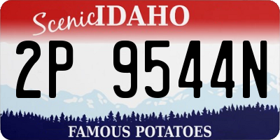 ID license plate 2P9544N