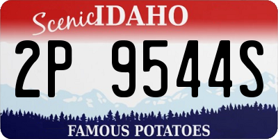 ID license plate 2P9544S