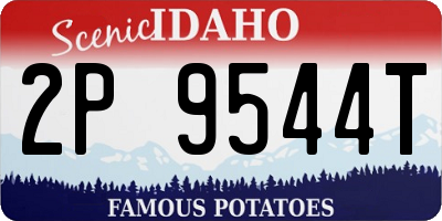 ID license plate 2P9544T