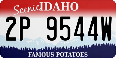 ID license plate 2P9544W