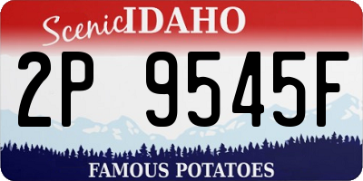 ID license plate 2P9545F