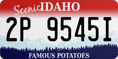 ID license plate 2P9545I