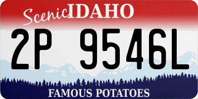 ID license plate 2P9546L