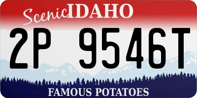 ID license plate 2P9546T
