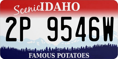 ID license plate 2P9546W