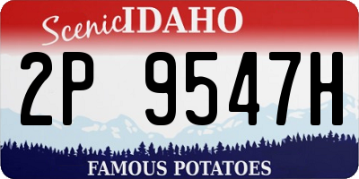 ID license plate 2P9547H