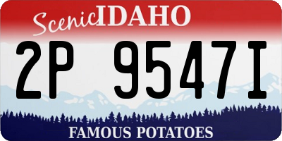 ID license plate 2P9547I