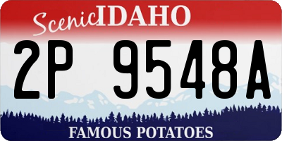 ID license plate 2P9548A
