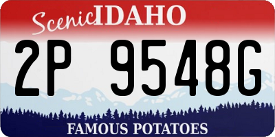 ID license plate 2P9548G