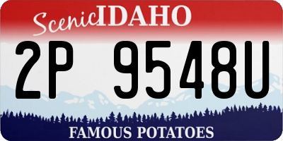 ID license plate 2P9548U