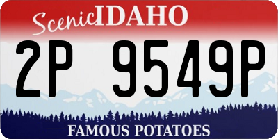 ID license plate 2P9549P